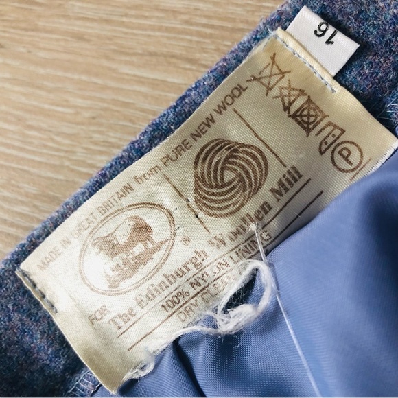 Set of 2 Vintage The Edinburgh Woollen Mill Wool Jacket and Skirt Sz 16 - Picture 15 of 16